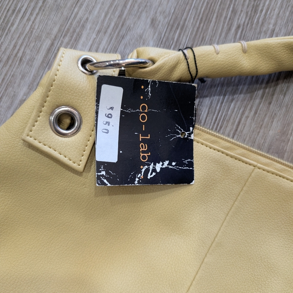 Co-Lab Light Yellow Oversized Shoulder Bag - Picture 3 of 5